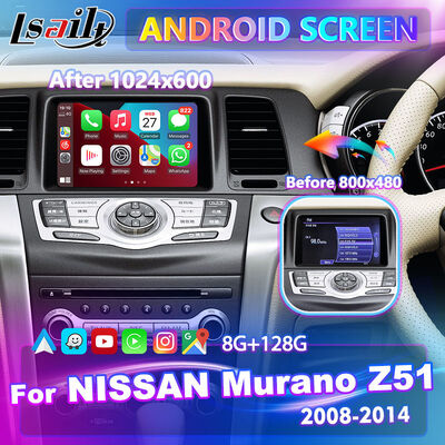 Lsailt Android Carplay Multimedia-Bildschirm für 2008-2014 Nissan Murano Z51