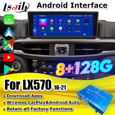 OEM-Android-Upgrade-Modul für LX570 Lexus RX GX LS NX ES Integration drahtlose CarPlay, Android Auto, YouTube, NetFlix