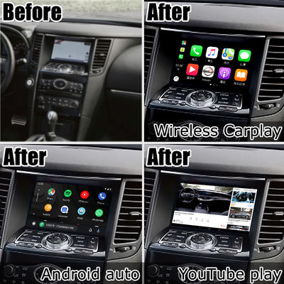 Android 13 Navigation Auto Video-Schnittstelle Unterstützung Waze / Youtube Für Infiniti QX70 / FX50 FX35 FX37