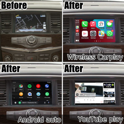 Nissan Patrol Y62 Armada Qualcomm Basis Fahrzeugnavigationsbox Carplay GPS-Navigationsgerät