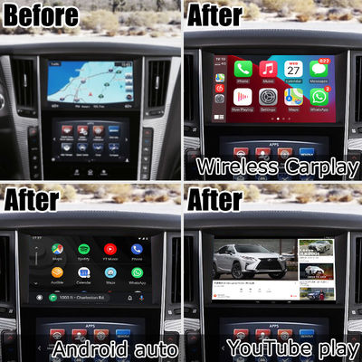 GPS-Carplay-Schnittstelle, 8+128GB Android 11 Navigationsbox-Schnittstelle für Infiniti Q50 / Q60