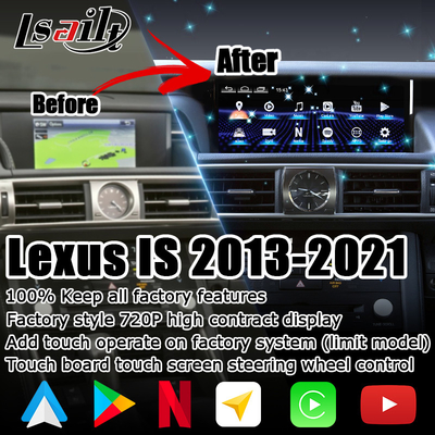 10.25 Zoll Android 8+128 Carplay Android Bildschirm-Auto-Upgrade HDMI Für Lexus IS200t IS350 IS300