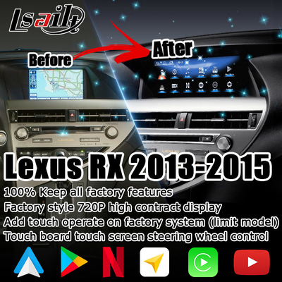 10.25 Zoll Lexus Android Bildschirm mit Carplay Android Auto Lsailt für RX350 RX450h