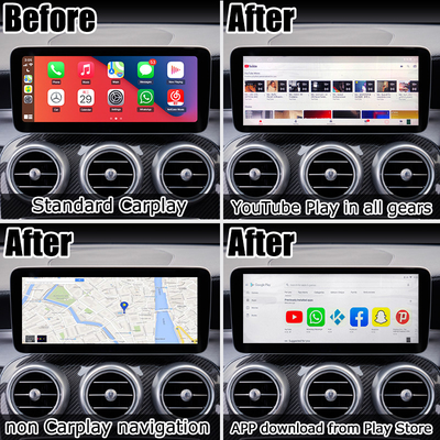 Androids 10 Kasten Sgs der Multimedia-Videoschnittstellen-4GB RAM AI für Mercedes mit Carplay