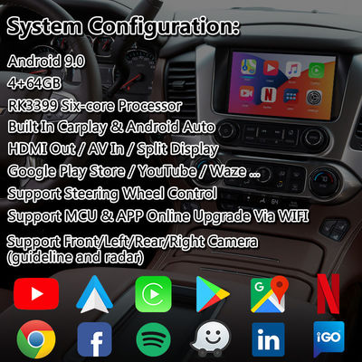 Lsailt Android Carplay Multimedia-Video-Schnittstelle für Chevrolet Suburban