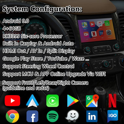 Lsailt Android Carplay Multimedia-Schnittstelle für 2014-2020 Chevrolet Impala LTZ LT Mylink System