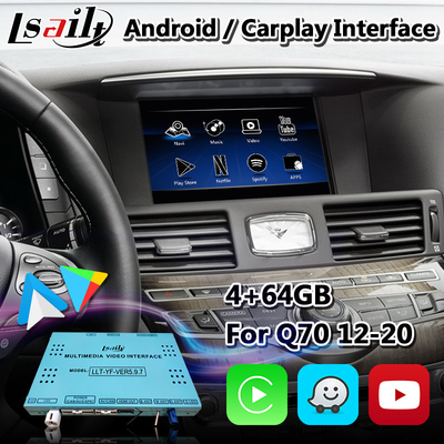 Lsailt Android Multimedia Interface Box für Infiniti Q70 mit drahtlosem Android Auto Carplay
