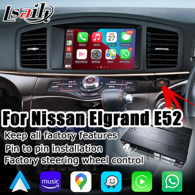 Drahtlose Carplay-Android-Autoschnittstelle für Nissan Elgrand E52 IT08 08IT Quest enthält Japan-Spezifikation