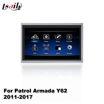 Lsailt Auto-Multimedia-Bildschirm für Nissan Patrol Y62 2011-2017 mit drahtlosem Android Auto Carplay