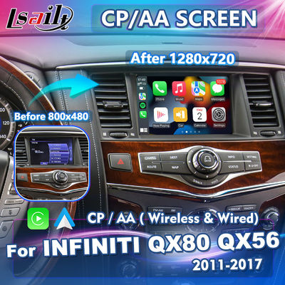 Drahtloser Selbst-Carplay 8 Schirm Androids Zoll-HD für Infiniti QX80 QX56 2011-2017