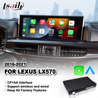 Drahtlose Android Auto Carplay-Schnittstelle für Lexus LX570 LX 570 LX450D 2016-2021