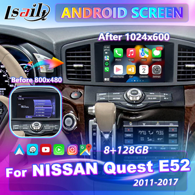 Lsailt 8 Zoll HD Android Multimedia Bildschirm für 2011-2017 Nissan Quest E52