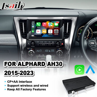 Lsailt Wireless Android Auto Video Carplay Interface für 2015-2023 Toyota Alphard AH30