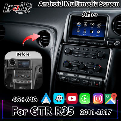 Lsailt 7-Zoll-Android-Carplay-Auto-Multimedia-Bildschirm für Nissan GTR R35 2011-2017